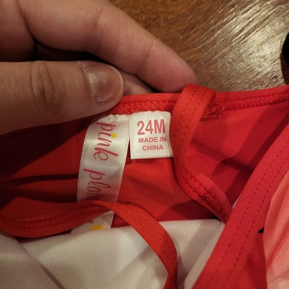 pink platinum baby girl swimsuit size 24 months NWT - Picture 5 of 6